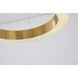 Canada LED 16 inch Gold LED Chandelier Ceiling Light